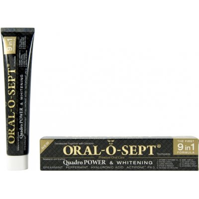 Oral-o-sept quadro power and whitening 75 ml – Hledejceny.cz
