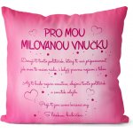 Impar Polštář Pro mou milovanou vnučku 40x40 – Zboží Dáma