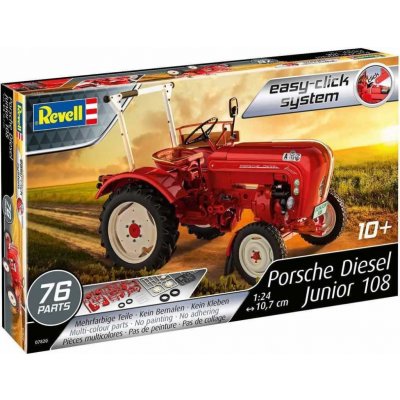 Revell Porsche Diesel Junior 108 EasyClick traktor 07820 1:24 – Hledejceny.cz