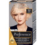 L'Oréal Féria Preférence 102 velmi velmi světlá blond duhová – Hledejceny.cz