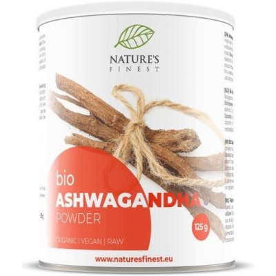 Nature’s Finest Ashwagandha Powder - Indický ženšen BIO 125 g