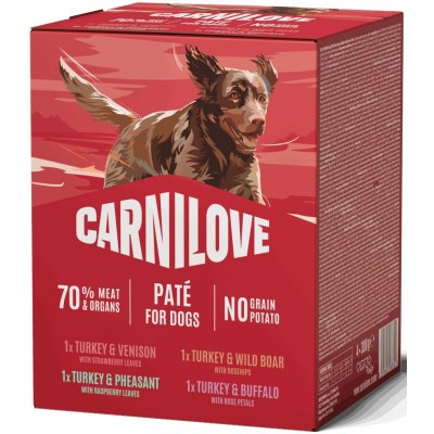 Carnilove Dog Pouch Paté Multipack 4 × 300 g – Hledejceny.cz
