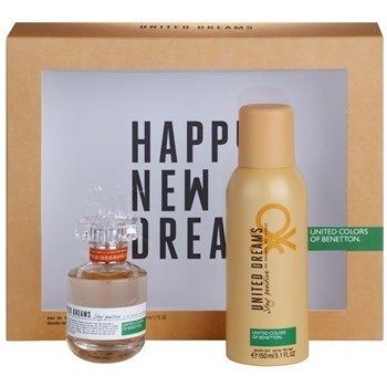 Benetton United Dream Stay Positive EDT 50 ml + deospray 150 ml dárková sada