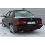 FOX Nerezový koncový tlmič s dvojitým vyústením na jednej strane 2x76mm (Typ 13) BMW E30 320i/ 325i Facelift r.v. od 9/87