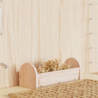 Vidaxl Seník pro králíky 28 x 10 x 10 cm masivní jedlové dřevo – Zboží Dáma