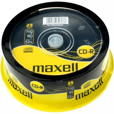 Maxell CD-R 700MB 52x, 25ks (628522)