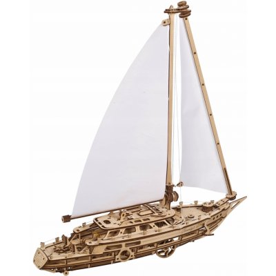 Ugears 3D dřevěné mechanické puzzle Jachta The Ocean Beauty 365 ks – Sleviste.cz