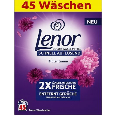 Lenor Amethyst Flower prací prášek na barevné prádlo 45 PD – Hledejceny.cz