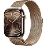 Apple Watch 46mm zlatý milánský tah - M/L MXMR3ZM/A – Zboží Živě