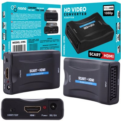 Winner Scart - HDMI konvertor, černá 5245878 – Zbozi.Blesk.cz