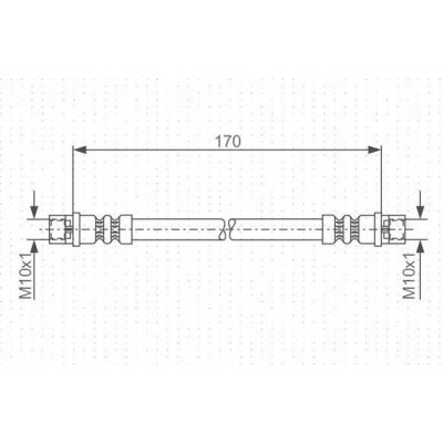 BOSCH 1 987 476 010 Brzdová hadice (1987476010)