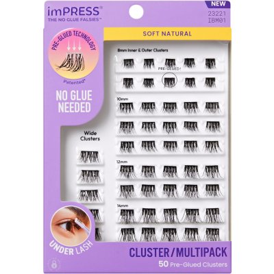 KISS Trsové řasy imPRESS Pre-glued Cluster Multi 01 – Zboží Mobilmania