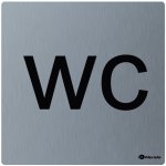 Merida GSM012 - Piktogram z nerez. oceli STELLA mat. - WC