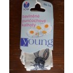 Novia dětské vzorované punčochové kalhoty smetanové – Sleviste.cz