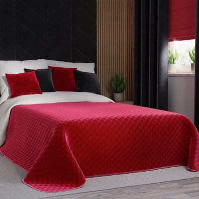 Mybesthome přehoz na postel QUIDO červená 220 x 240 cm – Zboží Mobilmania