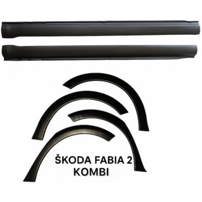 Plastové lemy + prahy Škoda Fabia 2 Kombi 2007-2014 – Hledejceny.cz