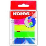 KORES Neonové záložky Index Strips 45x12 mm / 5 barev / 25 lístků á barva – Hledejceny.cz