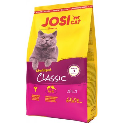 JosiCat Sterilised Classic s lososem 5 x 650 g