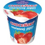 Choceňská mlékárna Choceňský smetanový jogurt jahoda 150 g – Hledejceny.cz