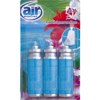 Air Menline Marine Wave Happy Osvěžovač vzduchu náhradní náplň 3 x 15 ml sprej