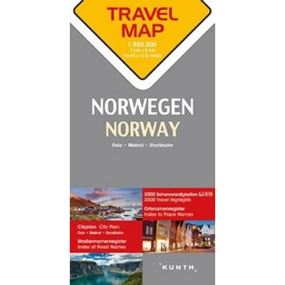 Norsko 1:800T TravelMap