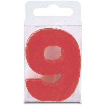 Stadter Svíčka ve tvaru číslice 5 mini červená