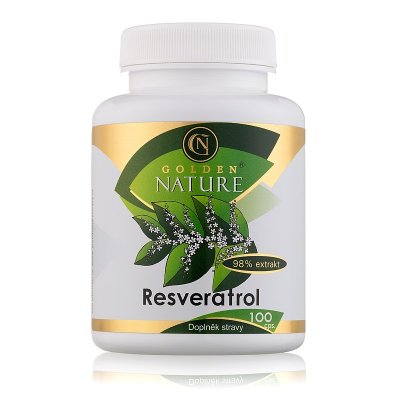 Golden Nature Resveratrol 98% 100 kapslí