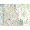 Nástěnné mapy Olomoucký kraj - nástěnná mapa 130 x 92 cm, lamino + stříbrný hliníkový rám