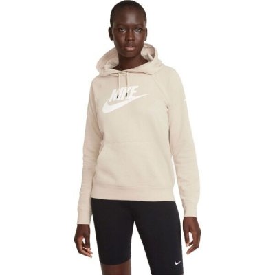 Nike NSW ESSNTL FLC GX hoodie W Béžová – Zboží Mobilmania