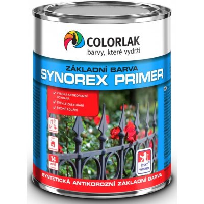 Colorlak SYNOREX PRIMER S 2000 PRŮMYSL základní syntetická antikorozní barva (šedá) 10kg – Zboží Mobilmania