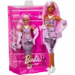 Mattel Barbie Deluxe Modelka Metalické Šaty – Zboží Dáma