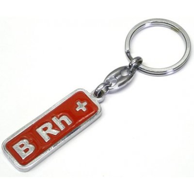 Přívěsek na klíče krevní skupina B Rh+