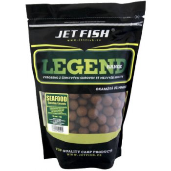 Jet Fish boilies Legend Range 1kg 24mm Seafood + švestka / česnek