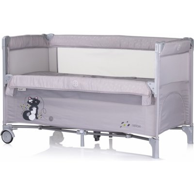 Chipolino Postýlka cestovní se sklopnou bočnicí Relax Cloud – Zboží Mobilmania