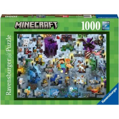 Ravensburger 17188 Minecraft Challenge 1000 dílků – Zboží Mobilmania
