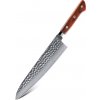 Kuchyňský nůž UG Grill Nůž Chef hammer 21,2 34 cm Damašková ocel 67 dřevo palisandr