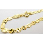 Klenoty Budín Dámský gravírovaný zlatý mohutný náramek HK7090 – Zboží Dáma