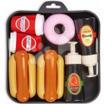 Écoiffier Potraviny na tácke Hot Dog 100% Chef s kečupom a majonézou 10 dielov od 18 mes ECO929 – Zboží Mobilmania