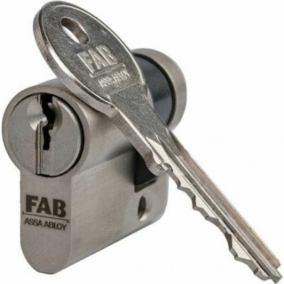 Assa Abloy FAB 2H.01/DNs 30+10 3kl.cylindrická půlvložka FAB HOME NIKL – Sleviste.cz
