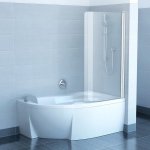 Ravak CVSK1 Rosa 140/150 L white+Transparent, levá 7QLM0100Y1 – Zboží Dáma