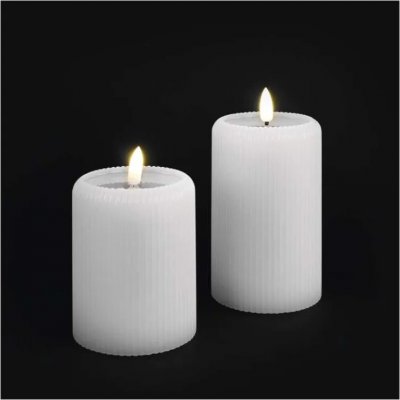 Emos LED dekorace – 2x vosková svíčka s reálným plamenem, 4x AA, teplá bílá, časovač DCCV25 – Hledejceny.cz
