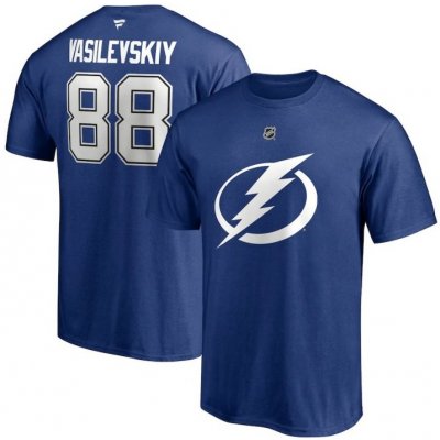 Fanatics tričko Andrei Vasilevskiy Tampa Bay Lightning Authentic Stack Name & Number – Zboží Mobilmania
