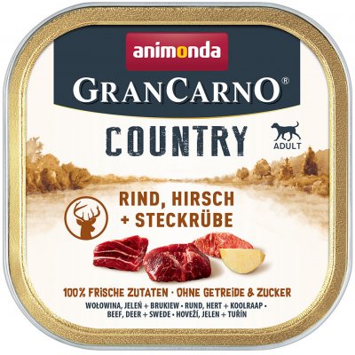 Animonda GranCarno Adult Country hovězí, jelení a tuřín 22 x 150 g – Hledejceny.cz