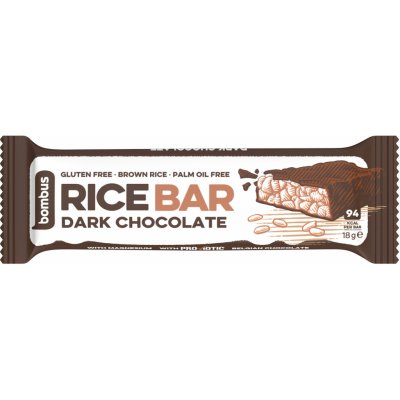 Bombus Rice Bar, Dark chockolate 18g – Zboží Mobilmania