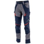 Sara Workwear Strečové kalhoty COTTONFLEX modré tmavě šedá – Sleviste.cz