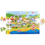 Bigjigs Toys Podlahové puzzle Město 48 dílků – Zboží Mobilmania
