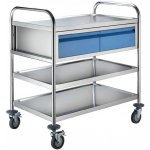 MOBILE 322 vozík 2-policový 2-zásuvkový 860 x 540 x 940 mm zásuvky modré – Hledejceny.cz