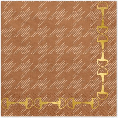 PartyDeco Papírové ubrousky Horse 33x33cm 12ks – Zboží Dáma