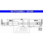 Brzdová hadice ATE 83.7713-0366.3 (83771303663) – Sleviste.cz