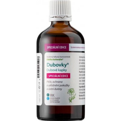 Dědek Kořenář Dubovky Dubové kapky SPECIÁLNÍ EDICE 100 ml – Zboží Dáma